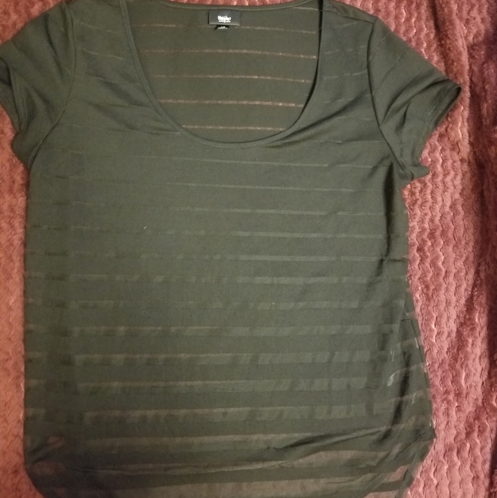 Mossimo black sheer top